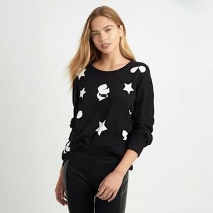 NWOT Karl Lagerfeld Paris Karl Star Intarsia Motif Sweater Sz S